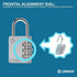 XD35 Combination Lock, 3-Digit Padlock for School, Gym, Sports Locker Lock, Outdoor, Toolbox, Case Storage (1-Pack)