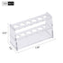 Acrylic Test Tube Holder Rack, Clear, 6 Sockets for 50ml Centrifuge Tubes (50ml, 6 Sockets)