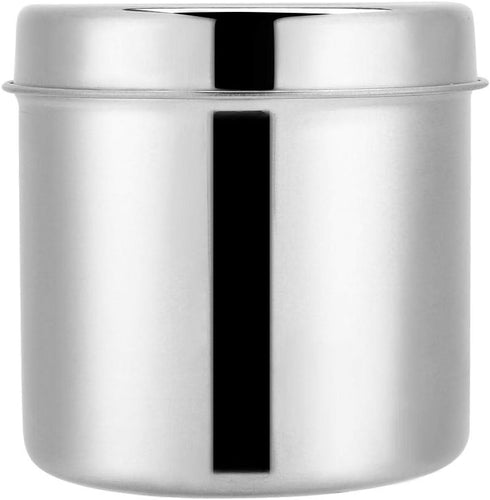 304 10cm Medical Ointment Jar, Stainless Steel Jar with Lid for Cotton Balls Gauze and Dressings, Diameter Cotton