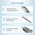 WaWaNMES 18g 22g 23g 25g 27g 30g 50mm/38mm/25mm (5pcs 22g-50mm) Professional Blunt Tips for Face Lifting Gauge Size