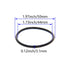 Othmro 10pcs Nitrile Rubber O-Rings, 3.1mm Wire Dia 50mm OD Metric Sealing Nitrile NBR Rubber Washers for Plumbing