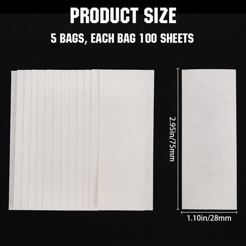 500Pcs GORGECRAFT Paper Water Wipe Experiment Blotting Cleaner Filter Tissues Instruments Chromatography Science Kit