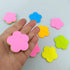 Mini Colorful Flower Shaped Sticky Notes, Cute Self-Stick Memo Pads Set for Office School (4 Pads 400 Sheets Total)