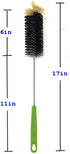 Long Handles Bottle Brush Set - 2 Pack Bendable Cleaning Scrubbing Brush for Bottles, Cups, Sinks