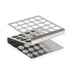 ULAB Scientific Test Tube with Tube Rack, Z Shape Stainless Steel Tube Rack, Suitable for Tubes of Dia.=16mm, 10pcs of 16ml Cylindrical Glass Test Tubes with Flange stoppers, UTR1002