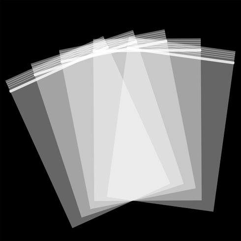 200 Count Small Plastic Bags, 4 x 6 inch Mini Baggies, Clear Zip Bags for Jewelry, Beads, Screws, Packaging