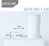 ONTUBE White Ceramic Paper Clip and Binder Clip Holder Set