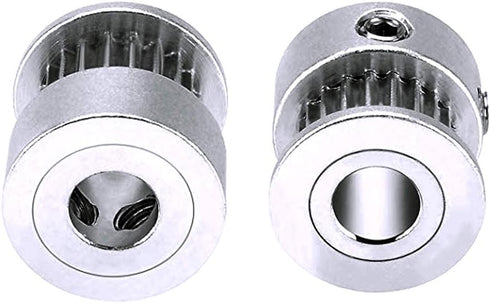 GT2 20 Teeth 5mm Bore Timing Pulley Aluminum Synchronous Wheel, Compatible with RepRap 3D Printer Prusa i3, 5pcs