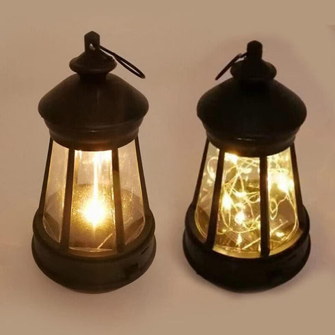 anso Solar LED Powered Lantern Light Hanging Garden Waterproof Outdoor Lamp Decor (String Light)