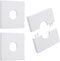 3pcs Split Flange Toilet Pipe Flange Cover, 28mm/1.1inch, Self Adhesive Wall Plates, White ABS