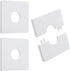 3pcs Split Flange Toilet Pipe Flange Cover, 28mm/1.1inch, Self Adhesive Wall Plates, White ABS