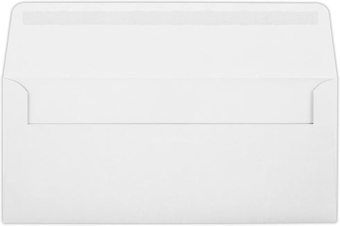 LUXPaper #10 Business Envelopes, 4 1/8" x 9 1/2", Bright White, 28lb Text, 250 Qty