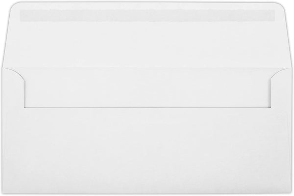 LUXPaper #10 Business Envelopes, 4 1/8" x 9 1/2", Bright White, 28lb Text, 250 Qty