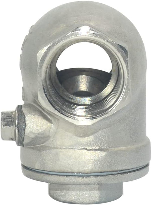 1/2" Stainless Steel SS316 Swing Check Valve, NPT Female x Female Thread, WOG 200 PSI PN16 CF8M
