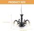Angoily Miniature Chandelier for Dollhouse Tiny House Ceiling Light Pendant Metal Mini Ceiling Lamp for Sandbox Model