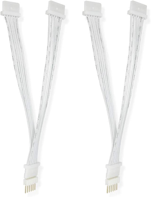 Y-Splitter Extension Cable for Philips Hue Lightstrip V4, LED Strip Lighting, 2 Pieces, White