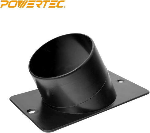 POWERTEC 70153-P2 Angled Dust Port, 4-Inch, 2 PK