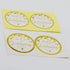 Thank You for Celebrating with Us Stickers, Round Circle Favor Gift Labels, Metallic Gold Ink, 50-Pack, 2 Inch