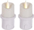 Lystaii 2 Pack 0-100LM Dimmable Flameless Candle Night Lights Night Lights with Light Sensor Plug into Wall Candle