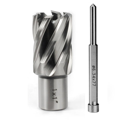 OSCARBIDE 1"x1" Annular Cutter, 3/4 inch Weldon Shank, 1 inch Cutting Diameter, 1 inch Depth of Cut, 2 Flat Mag Drill