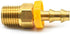 Interstate Pneumatics FL144 Easy Lock Brass Hose Fittings, 1/4 Inch Push-Lock Barb x 1/4 Inch Male NPT End