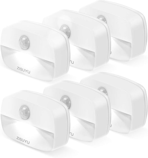 ZISUYU Motion Sensor Light Indoor Led Night Light Stick on Nightlight Battery Operated