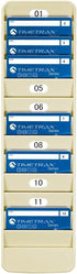 Pyramid Time Systems 500-12 Badge Rack, 12 Pockets, Lightweight Durable Plastic for Cards