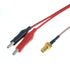 RG316 50cm/19.5" (2 Pack) Oiyagai SMA Female to Dual Alligator Clips Test Lead, Coaxial Cable, for RF Signal Testing