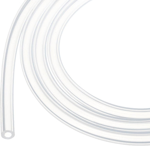 5m(16ft) 4mm(0.16") ID x 7mm(0.28") OD Silicone Tubing Clear Industrial Plastic Tubing for Pump Siphoning, Draining