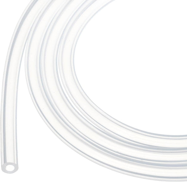 5m(16ft) 4mm(0.16") ID x 7mm(0.28") OD Silicone Tubing Clear Industrial Plastic Tubing for Pump Siphoning, Draining