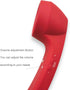 Wireless Retro Telephone Handset, Radiation-Proof Handset Receivers for Mobile Phone with Comfortable Call (Red)