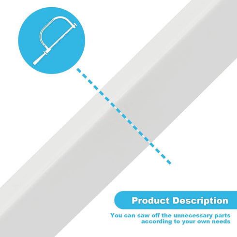 Durable Plastic Wall Mounted Replacement Towel BAR 24" Rod with Spring Loaded Ends
