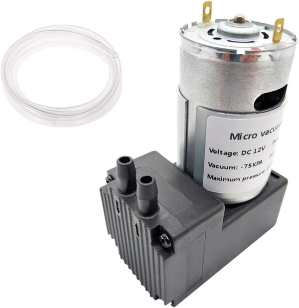 Qiangsens Vacuum pump DC 12V 12W, micro diaphragm pump air compressor -75KPA vacuum