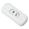 E-outstanding Inline Cord Switch, On/Off White Button, Feed Cord Switch for Table Lamp, Desk Light, Bed Lamp 6A 250V