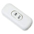 E-outstanding Inline Cord Switch, On/Off White Button, Feed Cord Switch for Table Lamp, Desk Light, Bed Lamp 6A 250V