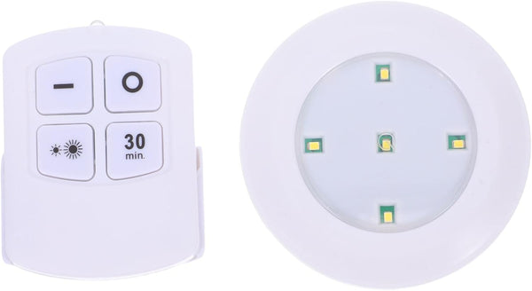 Angoily 2pcs Wireless Led Touch Puck Lights Battery Operated Sensitive Tap Off
