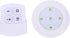 Angoily 2pcs Wireless Led Touch Puck Lights Battery Operated Sensitive Tap Off
