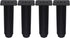 iplusmile 4pcs Adjustable Bed Frame Support Legs Metal Furniture Feet Black Sofa