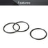 Othmro 50Pcs Nitrile Rubber O-Rings, 0.03in Wire Dia, 0.66in OD, Metric Sealing Washers for Plumbing, Black
