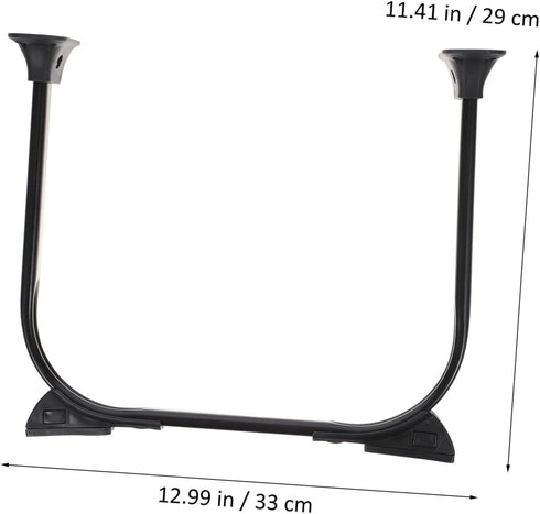 2pcs Holibanna Foldable Hairpin Table Legs Metal Furniture Legs for Coffee Table TV Stand Sofa Sturdy and Modern Design