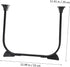 2pcs Holibanna Foldable Hairpin Table Legs Metal Furniture Legs for Coffee Table TV Stand Sofa Sturdy and Modern Design