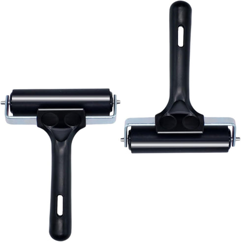 Rubber Brayer Roller for Boat Flooring Tools, Tape Roller for Decking Installation, 4 inch, 2PCS