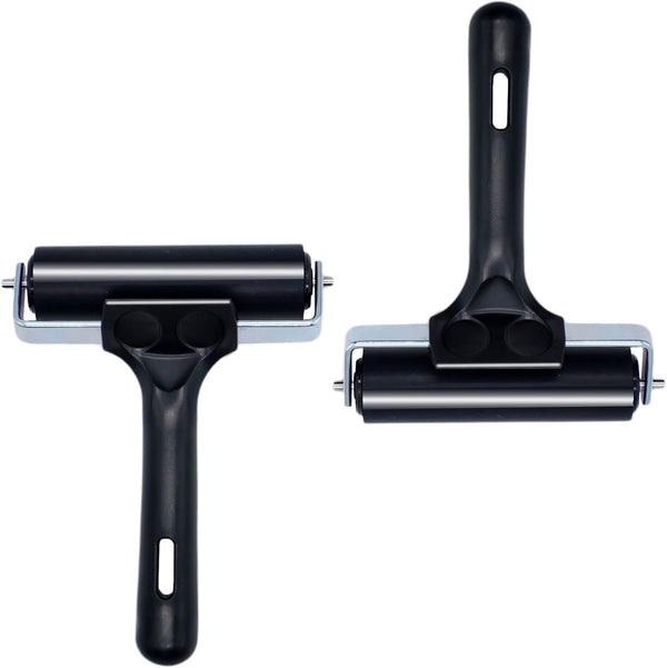 Rubber Brayer Roller for Boat Flooring Tools, Tape Roller for Decking Installation, 4 inch, 2PCS