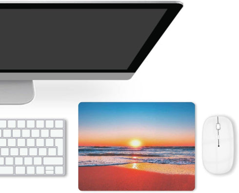 Sunrise Mouse Pad, Waterproof Square Mouse Mat with Non-Slip Rubber Base for Office Home Laptop