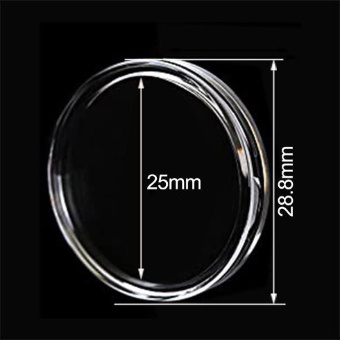 XYZsundy 25mm 24.26mm, (200) Coin Capsule Perfect fit for Board Game Token Holder,U.S. Quarters Coin Holder Capsules