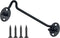 4 Pack 6" Hook and Eye Gate Latch, Stainless Steel Rust-Resistant Barn