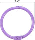 uxcell Loose-Leaf Binder Rings, 30mm/ 1.2 inch Metal Book Ring Key Holder for Home, Office Supplies, Purple, 36Pack by uxcell