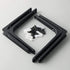 SAYAYO Black Wall Shelf Brackets, 6 x 5 Inch Iron Metal L Shaped Corner Support Brackets for DIY Floating Shelf, 4 PCS