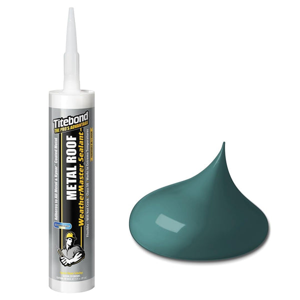 Titebond WeatherMaster Metal Roof Sealant, 61831 Green, 9.5 Oz.