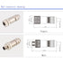 2Pcs M12 4 Pin Male Connector, D Code Straight Type Adapter for PG7/PG9 Cable IP67 Waterproof Shielding